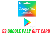 Google Play gift card 5$