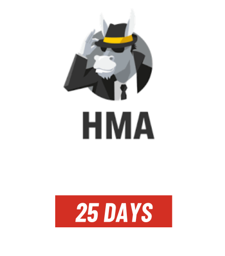 Hma vpn 25days ✅ 5 devices